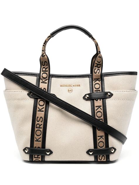 michael kors open tote|Michael Kors Tote with zipper.